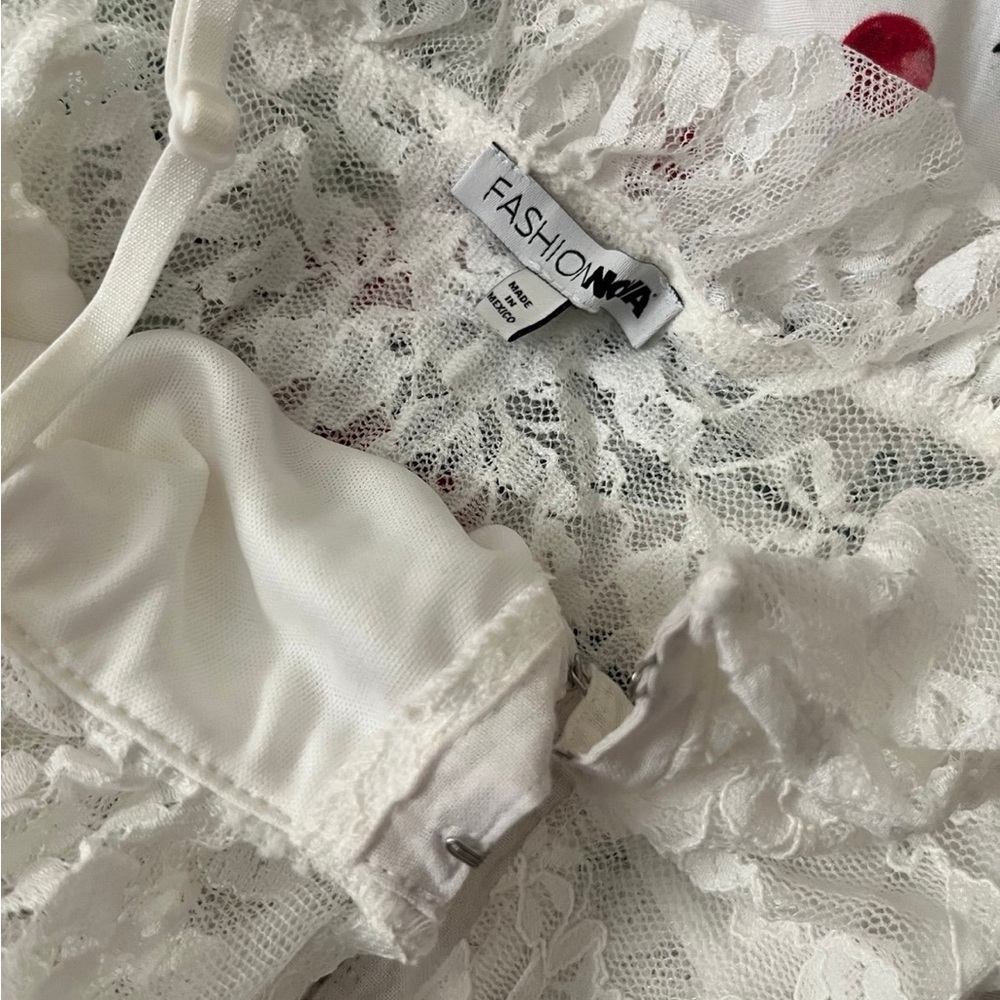 Fashion Nova Ivory Lace Bralette